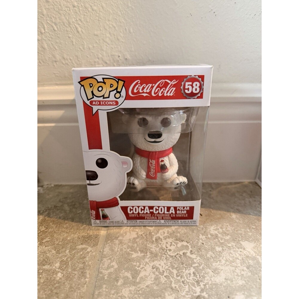 Funko Pop #58 Coca-Cola Polar Bear Flocked Funko Shop Exclusive